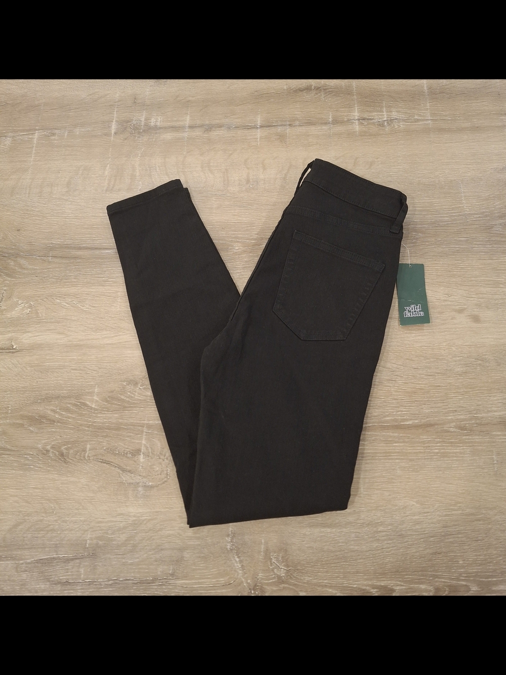 Wild Fable Highest Rise Skinny Distressed Jeans Black Size 2 W26 NWT